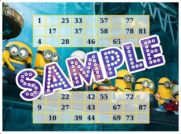 perty Minion theme Tambola Housie (list1199_2) - 48