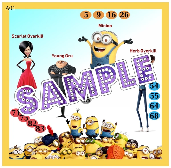 perty Minion theme Tambola Housie (list3193_1) - 18