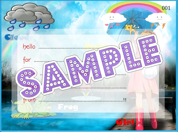 perty Monsoon theme Cards (list3679_1) - 16