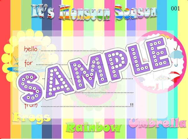 perty Monsoon theme Cards (list3681_1) - 16