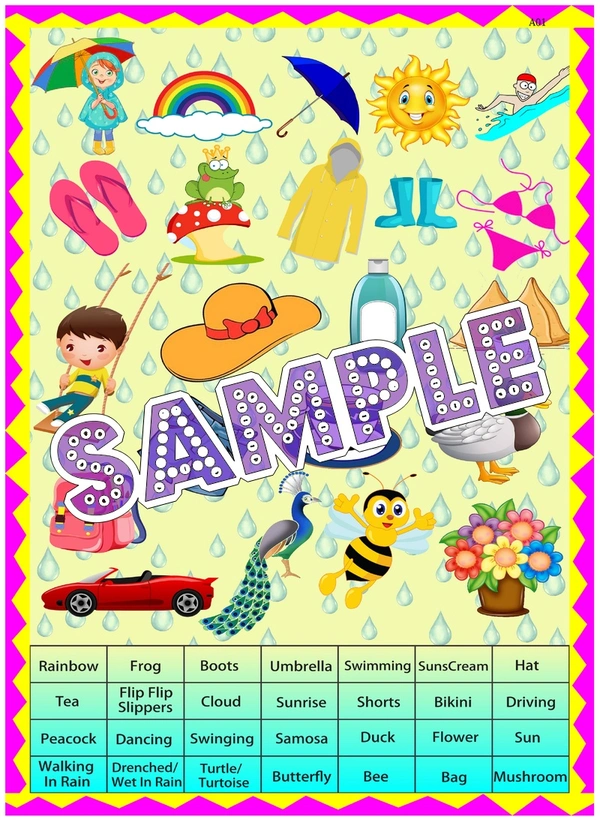 perty Monsoon theme Paper Games (list3620_1) - 6
