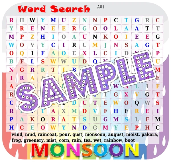 perty Monsoon theme Paper Games (list3650_1) - 18