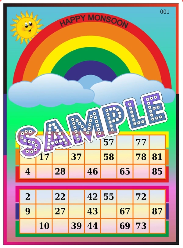perty Monsoon theme Tambola Housie (list1375_1) - 48
