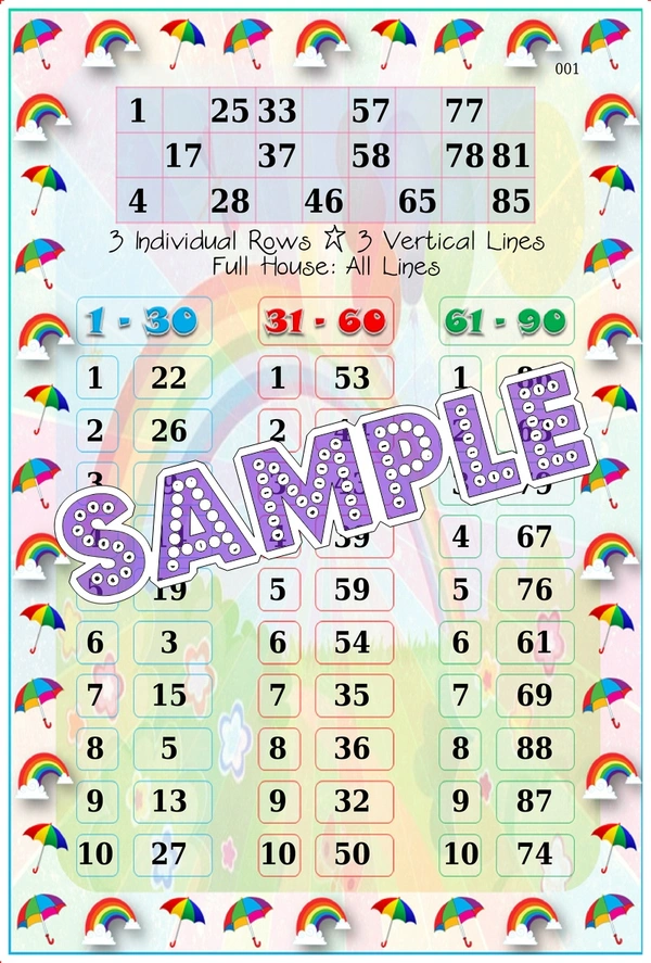 perty Monsoon theme Tambola Housie (list1379_1) - 24