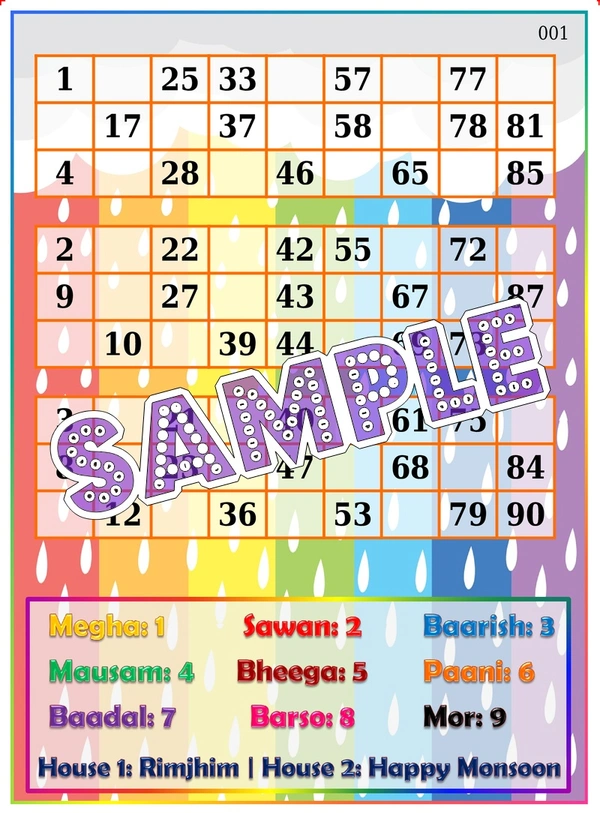 perty Monsoon theme Tambola Housie (list3604_1) - 48