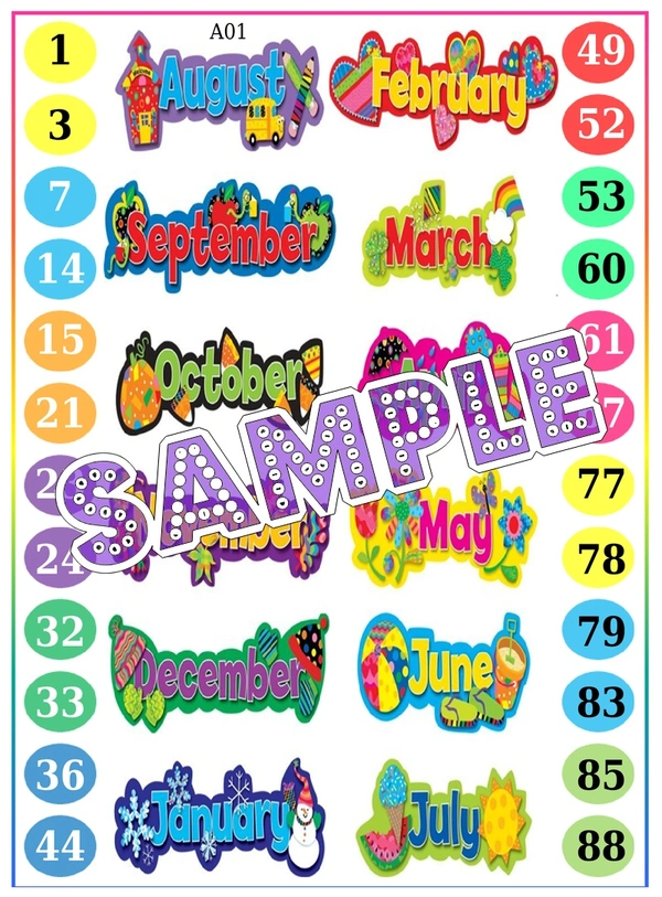 perty Months theme Tambola Housie (list1478_1) - 16