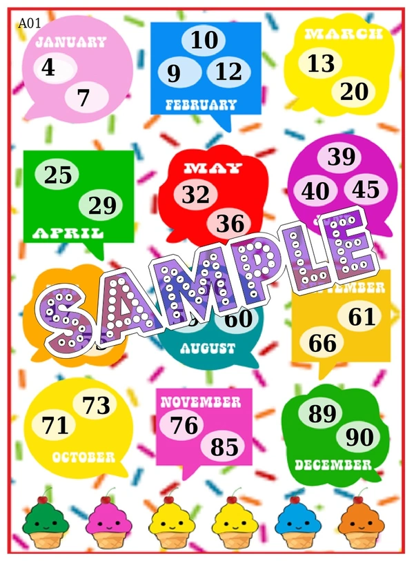 perty Months theme Tambola Housie (list1493_1) - 24