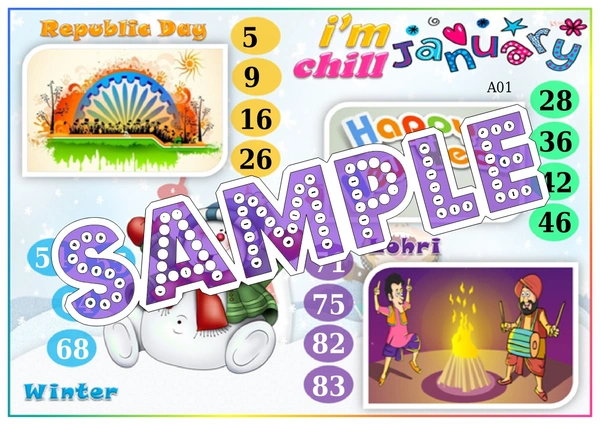 perty Months theme Tambola Housie (list2550_1) - 48