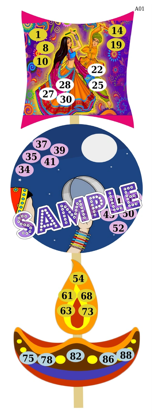 perty Months theme Tambola Housie (list3505_1) - 12