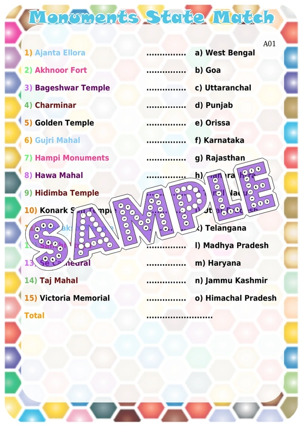 perty Monument theme Paper Games (list1745_1) - 8