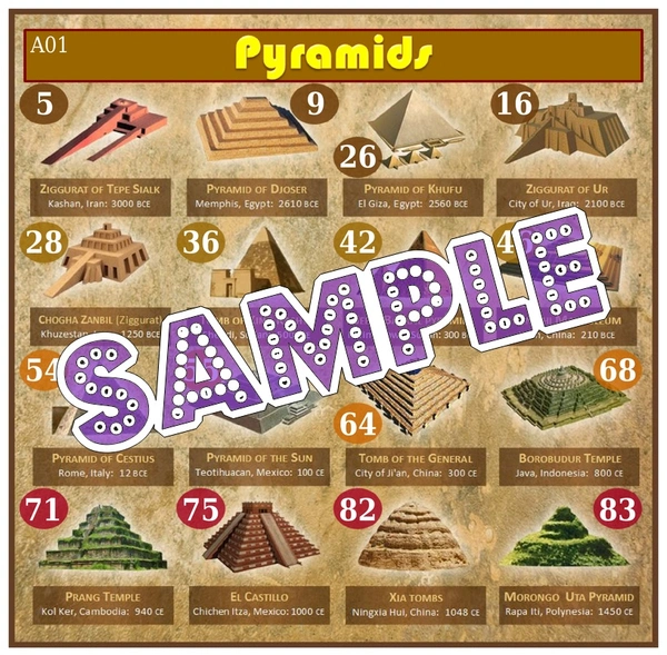 perty Monument theme Tambola Housie (list2793_1) - 36
