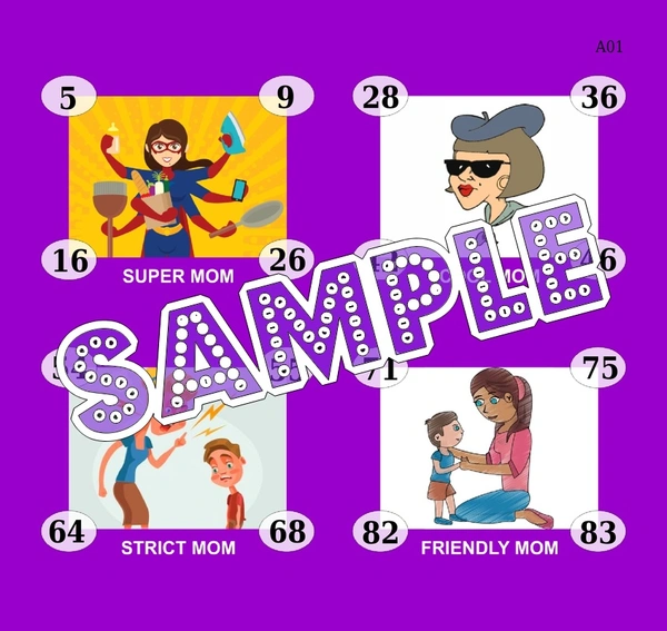 perty Mother theme Tambola Housie (list3114_1) - 12