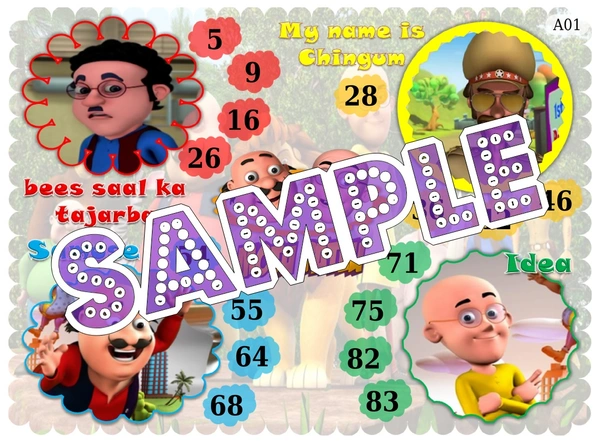 perty Motu Patlu theme Tambola Housie (list2629_1) - 16