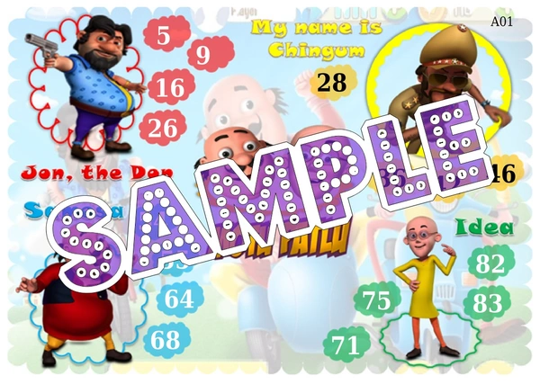 perty Motu Patlu theme Tambola Housie (list2630_1) - 48