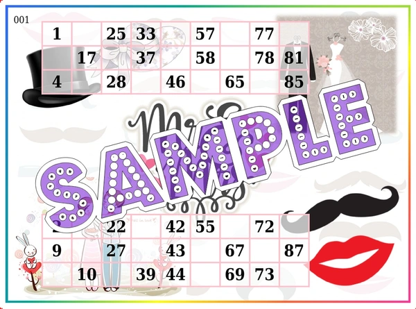 perty Mr. & Mrs. theme Tambola Housie (list2931_1) - 24