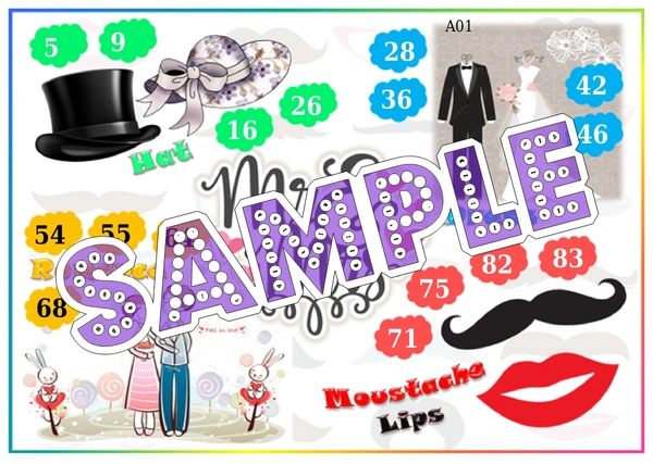 perty Mr. & Mrs. theme Tambola Housie (list654_1) - 48