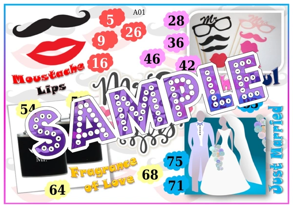 perty Mr. & Mrs. theme Tambola Housie (list655_1) - 16