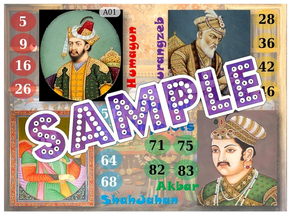 perty Mughal theme Tambola Housie (list2210_1) - 48