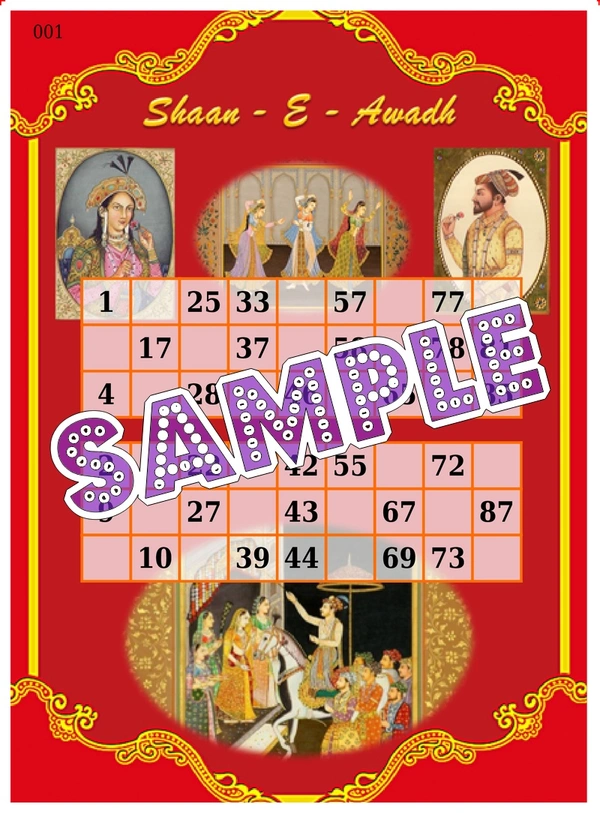 perty Mughal theme Tambola Housie (list2899_1) - 48