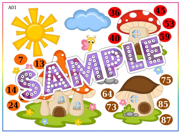 perty Mushroom theme Tambola Housie (list2636_1) - 48