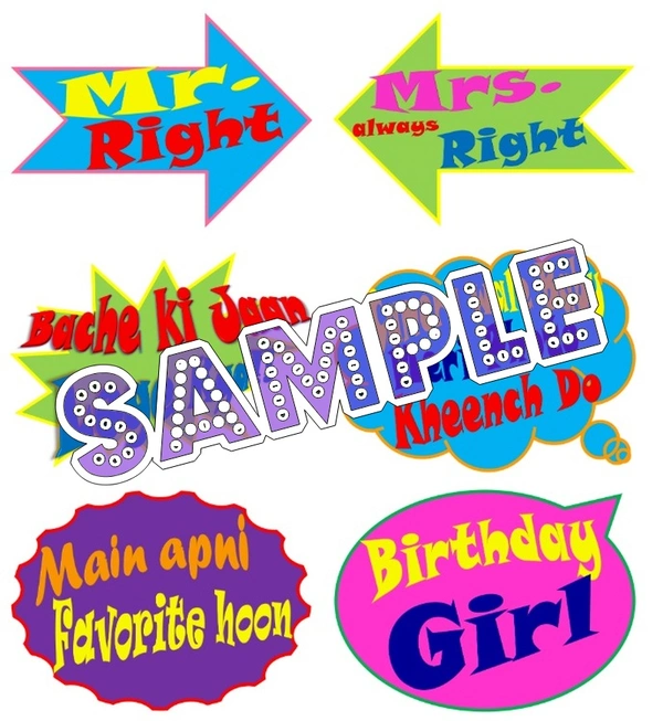 perty My Family theme Props (list1807) - 8.9 x 5.9