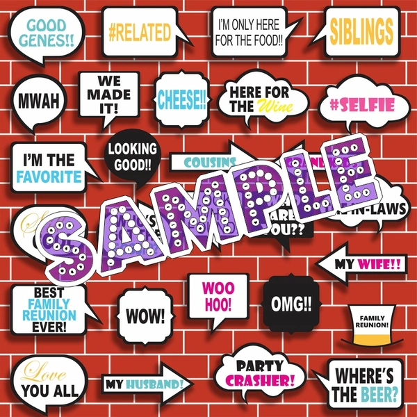 perty My Family theme Props (list1993) - 8.9 x 5.9