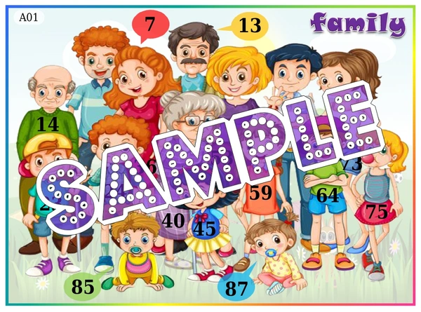 perty My Family theme Tambola Housie (list2033_1) - 16