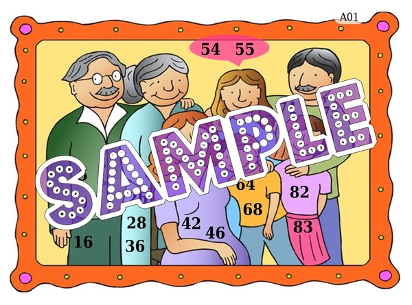 perty My Family theme Tambola Housie (list2037_1) - 24