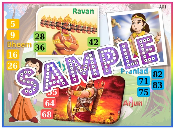 perty Mythology theme Tambola Housie (list524_2) - 48