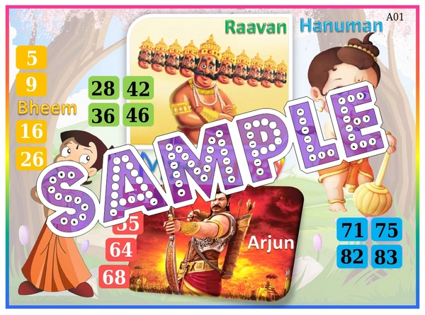 perty Mythology theme Tambola Housie (list525_2) - 24