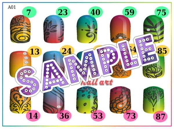 perty Nails theme Tambola Housie (list2348_1) - 24