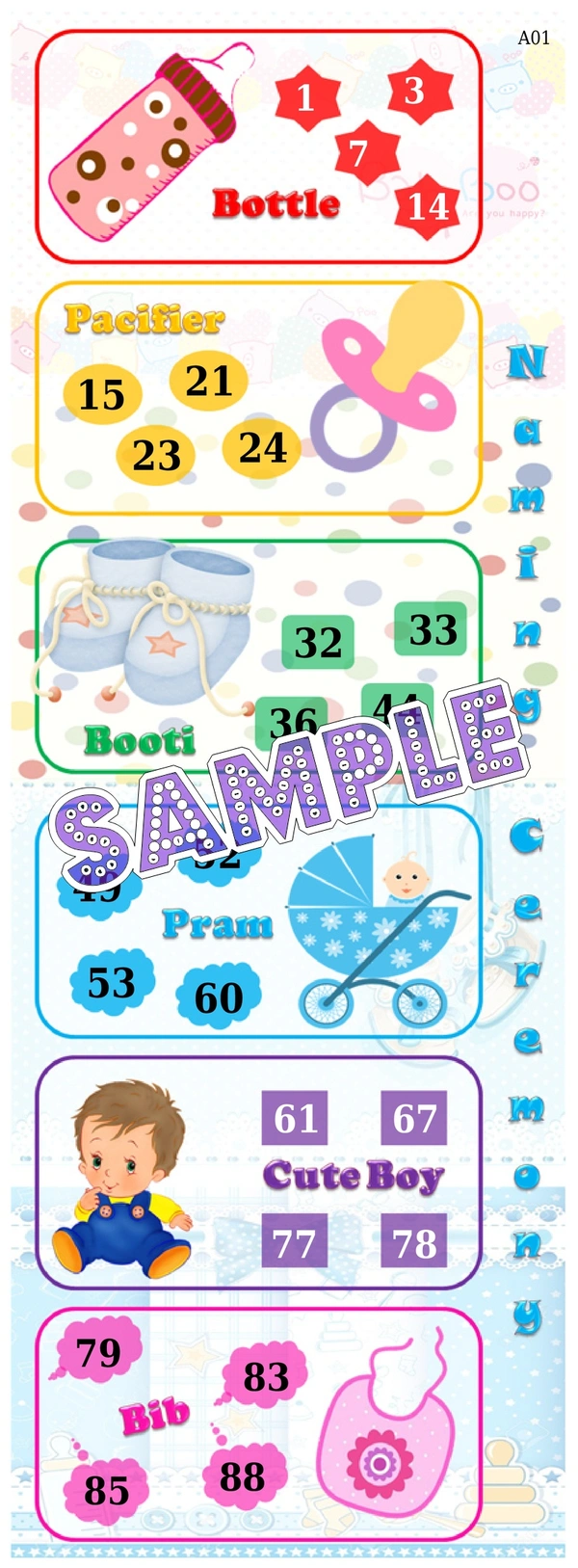 perty Naming Ceremony theme Tambola Housie (list2513_2) - 12