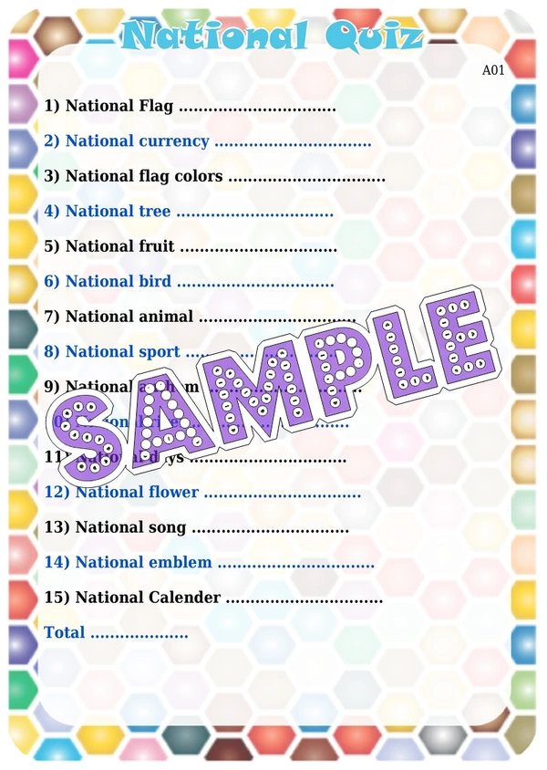 perty Nation theme Paper Games (list1698_1) - 8