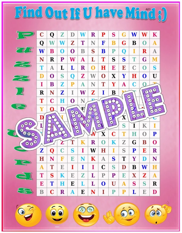 perty Naughty theme Paper Games (list1547_1) - 6