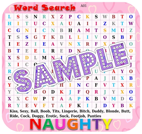 perty Naughty theme Paper Games (list1794_1) - 12