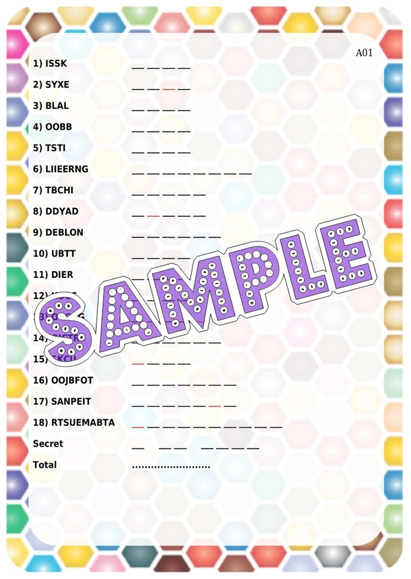 perty Naughty theme Paper Games (list1796_1) - 12