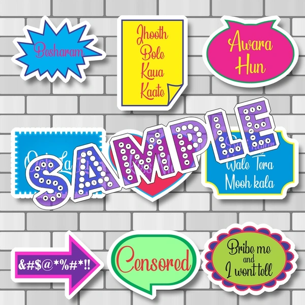 perty Naughty theme Props (list3332) - 8.9 x 5.9