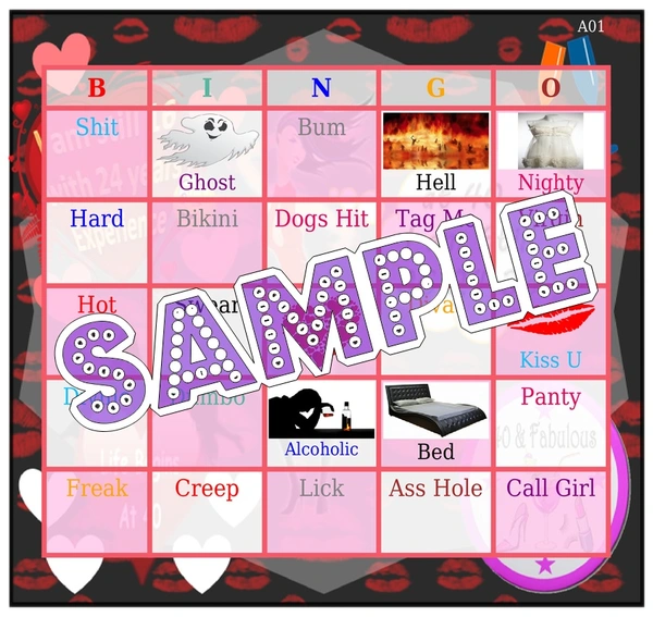perty Naughty theme Tambola Housie (list1548_1) - 18