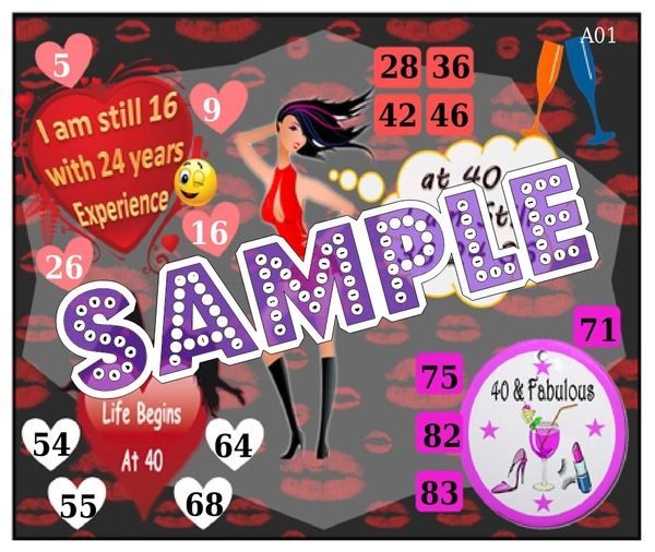 perty Naughty theme Tambola Housie (list475_2) - 72