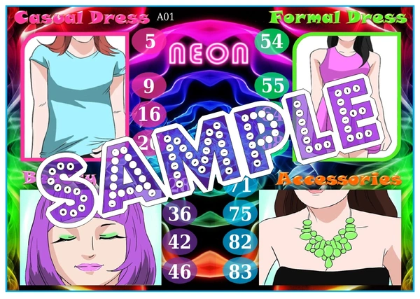 perty Neon theme Tambola Housie (list2632_1) - 48