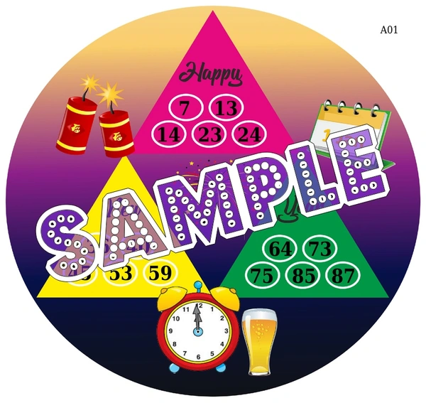 perty New Year theme Tambola Housie (list1297_1) - 12