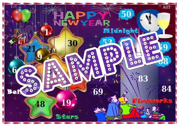 perty New Year theme Tambola Housie (list154_4) - 24