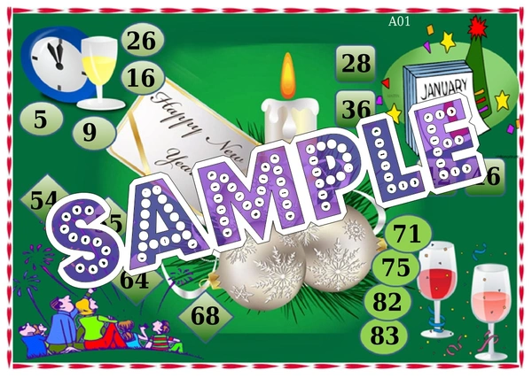 perty New Year theme Tambola Housie (list155_4) - 24
