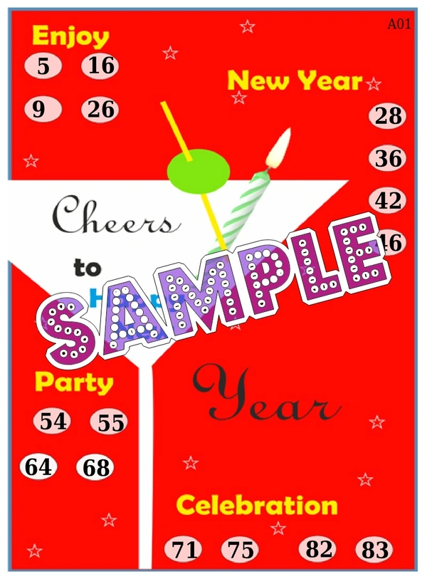 perty New Year theme Tambola Housie (list2951_1) - 24