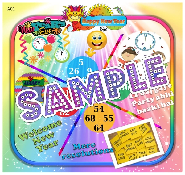 perty New Year theme Tambola Housie (list668_1) - 36