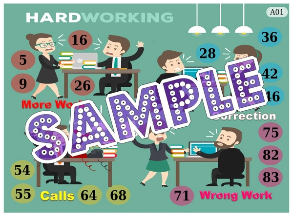perty Office theme Tambola Housie (list2277_1) - 48