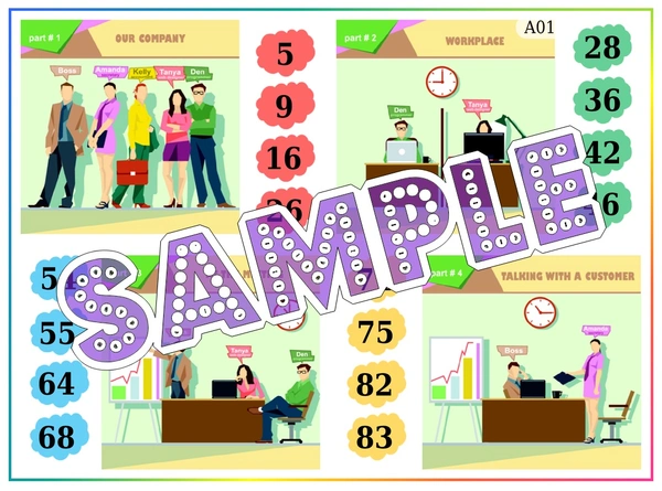 perty Office theme Tambola Housie (list2325_1) - 48