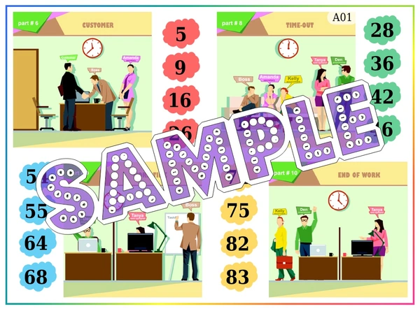 perty Office theme Tambola Housie (list2326_1) - 48