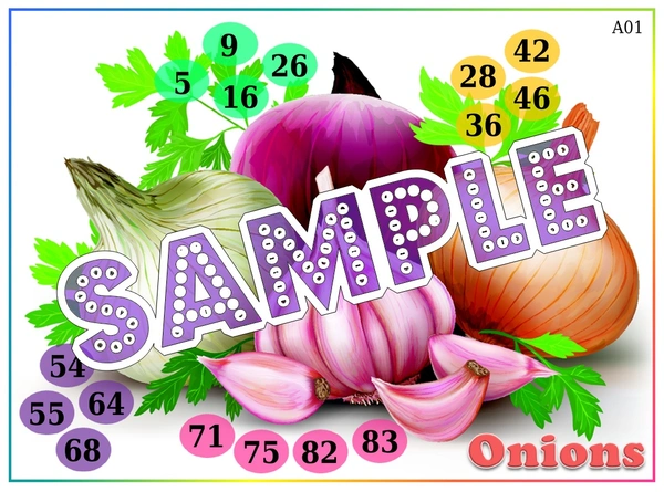 perty Onion theme Tambola Housie (list2355_1) - 24