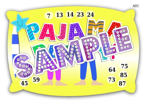 perty Pajama theme Tambola Housie (list1094_1) - 24